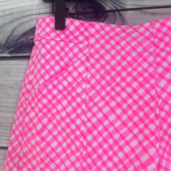 Lilly Pulitzer Arabeth Pink Plaid Print Shorts - Picture 3 of 8